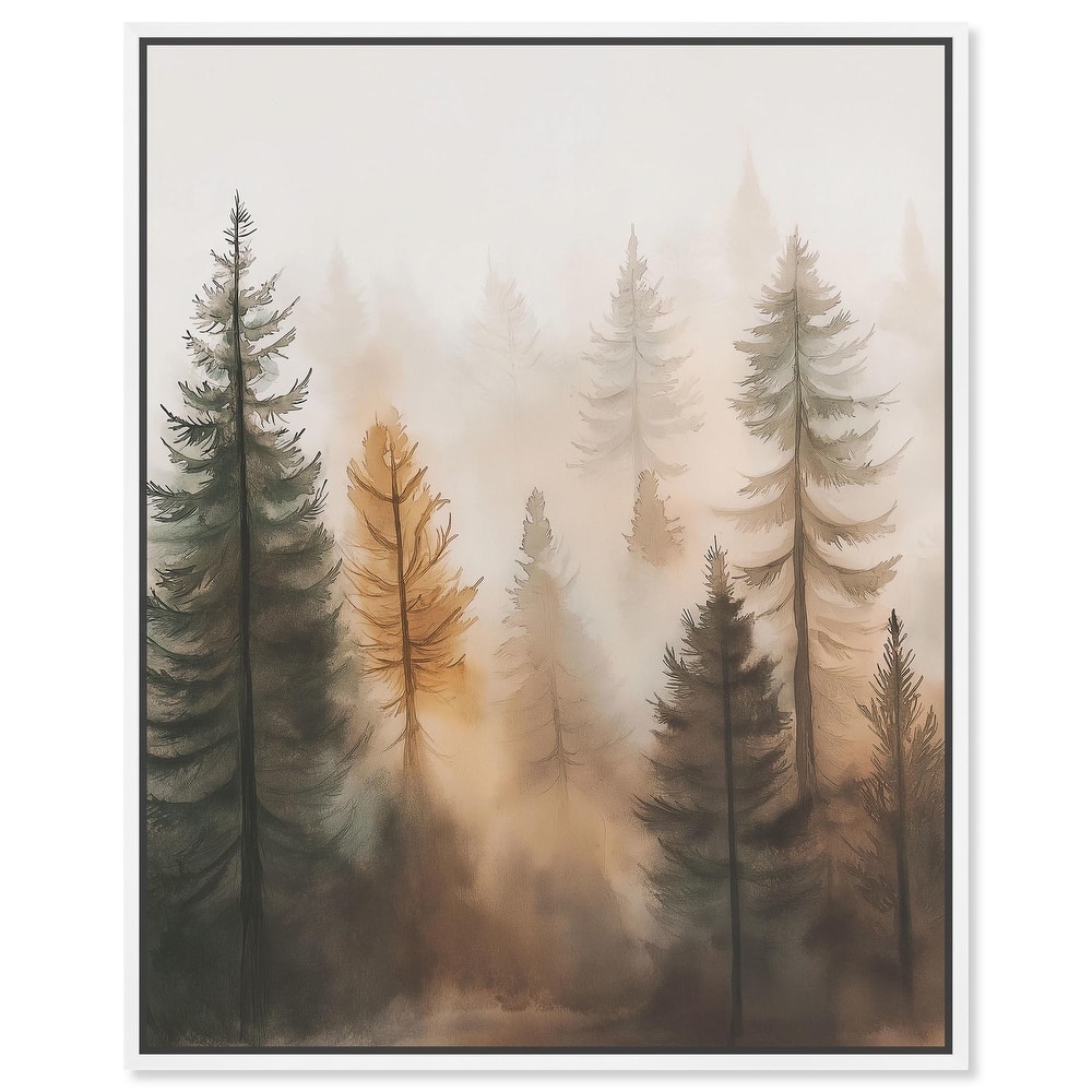 Misty Pines I Canvas by Art Remedy