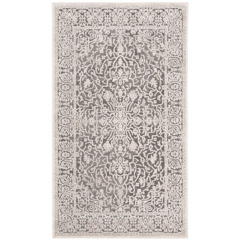 SAFAVIEH Reflection Elzada Oriental Rug - 2'3" x 3' - Dark Grey/Cream