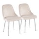 preview thumbnail 7 of 58, Silver Orchid Naldi Contemporary-Glam Velvet Dining Chair (Set of 2)
