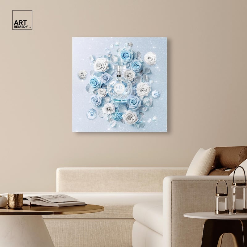 Sparkling Floral Perfume II Canvas by Art Remedy, Gallery Wrapped