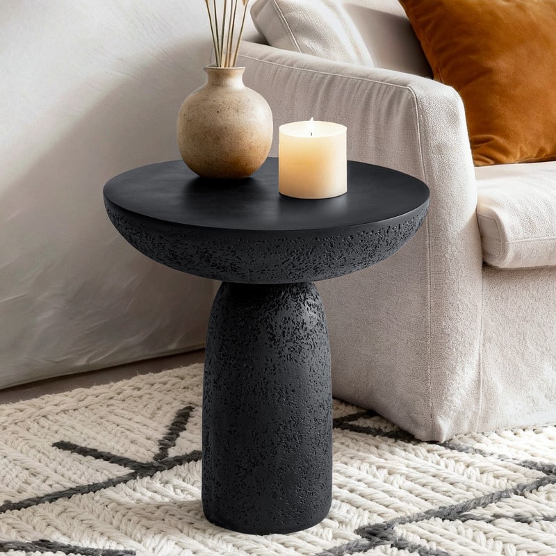 Round Side Table End Table