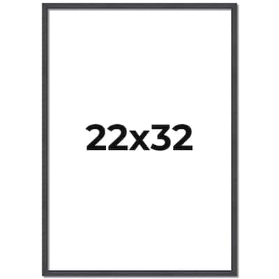 22x32 Frame Brown Solid Wood Picture Frame - Complete Modern Photo