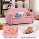 preview thumbnail 7 of 8, Gymax Kids Sofa Armrest Chair Lounge Couch Wood Construction Storage