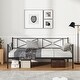 preview thumbnail 4 of 17, Costway Twin Metal Daybed Frame with Slats Classic Mattress Foundation