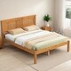 preview thumbnail 2 of 7, Full Platform Kids Bed Frame with Headboard, Durable Wood Slat Support, No Box Spring Needed, Easy to Assemble, Espresso