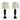 StyleCraft Oiled Bronze Wood Table Lamp - Cream Hardback Fabric Shade (Set of 2)