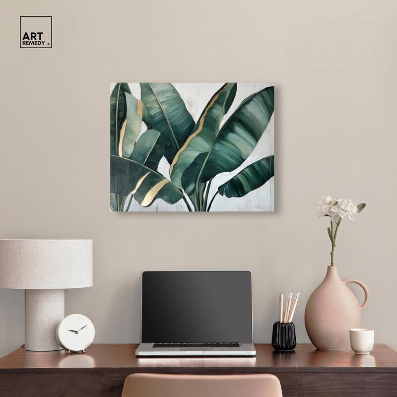 Jungle Jewel Jade I Canvas by Art Remedy, Gallery Wrapped