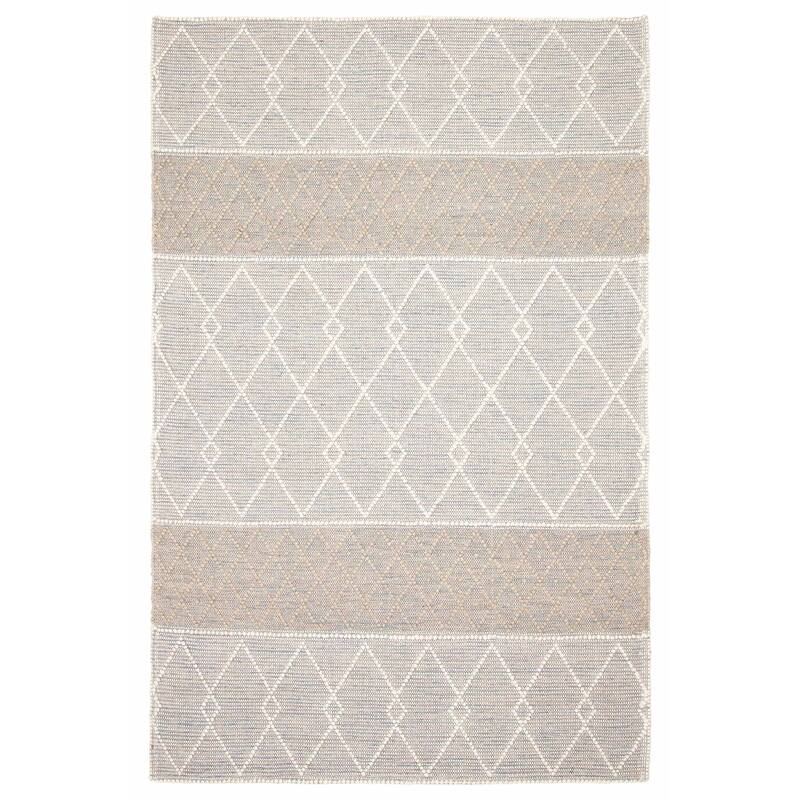 ECARPETGALLERY Braid weave Sienna Cream Wool Rug - 5'10 x 9'2 - Cream - 5'10 x 9'2