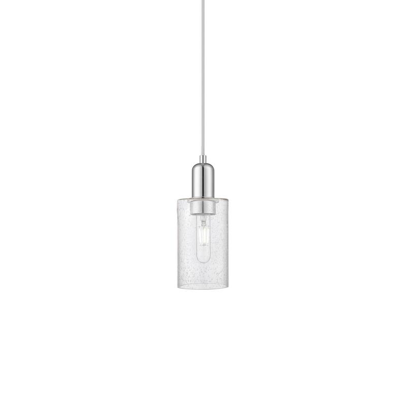 Innovations Lighting 716-1P-10-5 Clymer Pendant Clymer 5" Wide Mini - Polished Chrome / Seedy
