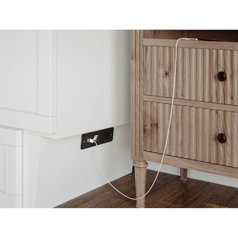 Chelsea Queen Murphy Bed Chest with Mattress
