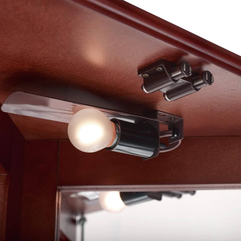 Corner Curio Cabinet with Lights, Floor Standing Display Cabinet with Adjustable Tempered Glass Shelves & Mirrored Back