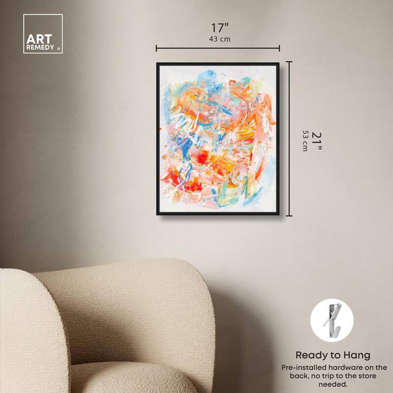 Swirling Hues I Canvas by Art Remedy