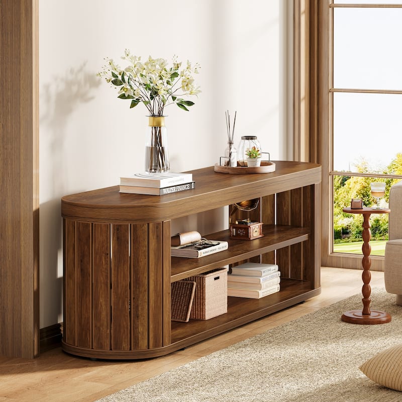 TV Stand with Storage Shelf, Media Console, Living Room Bedroom Entertainment Center Accent Television Stand