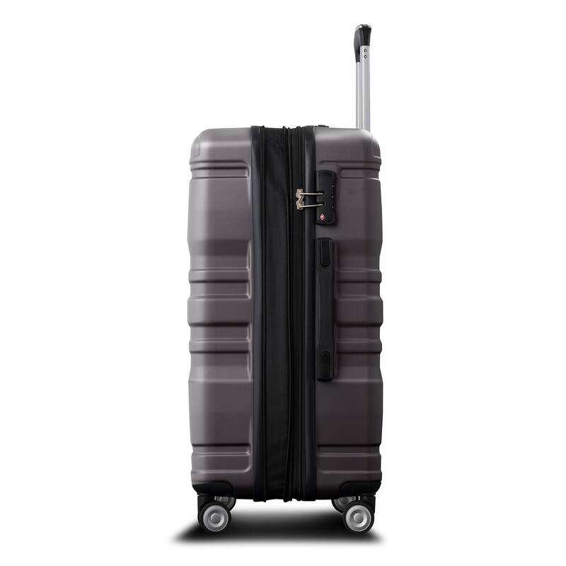 3 Pcs Luggage Set, Expandable ABS Hardshell Suitcases Spinner Wheels with TSA Lock 20''24''28''