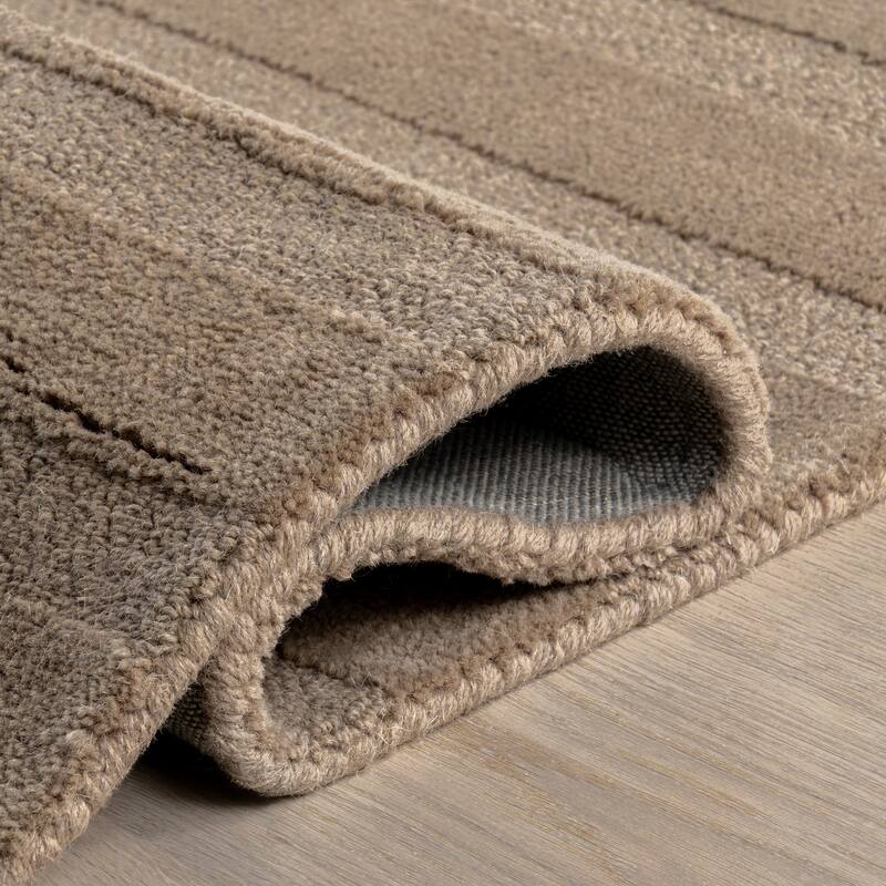 Vestry Striped Wool Area Rug