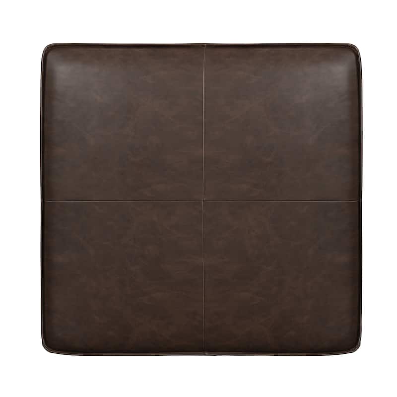 Studio Living Hanson Storage Ottoman in Faux Leather