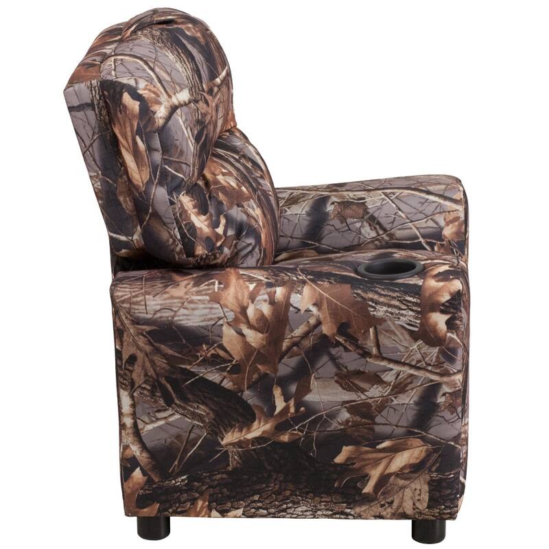 Contemporary Kids Recliner with Cup Holder