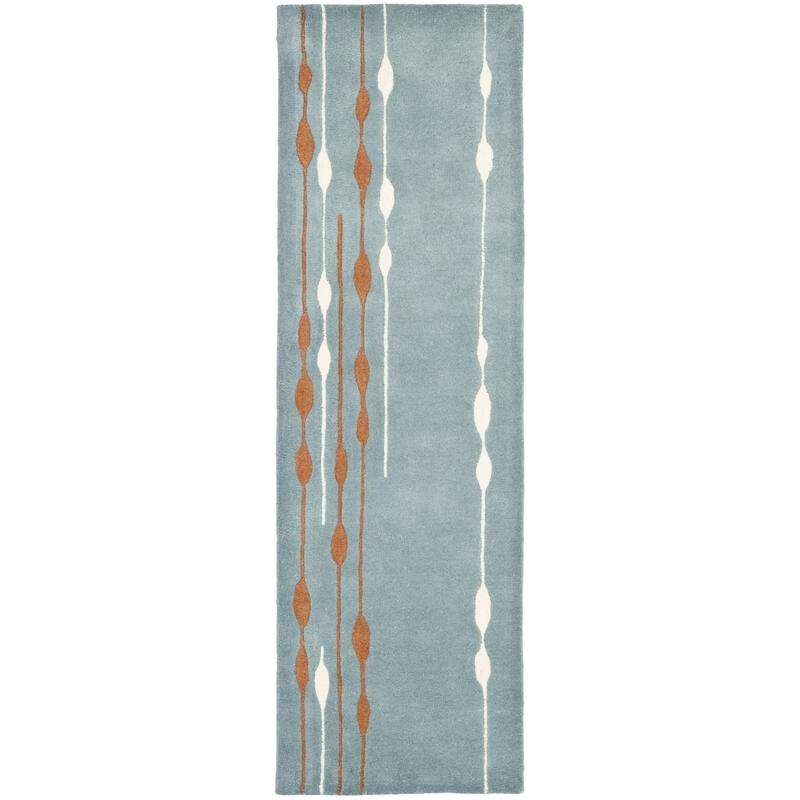SAFAVIEH Handmade Soho Tiara Rain N.Z. Wool Rug