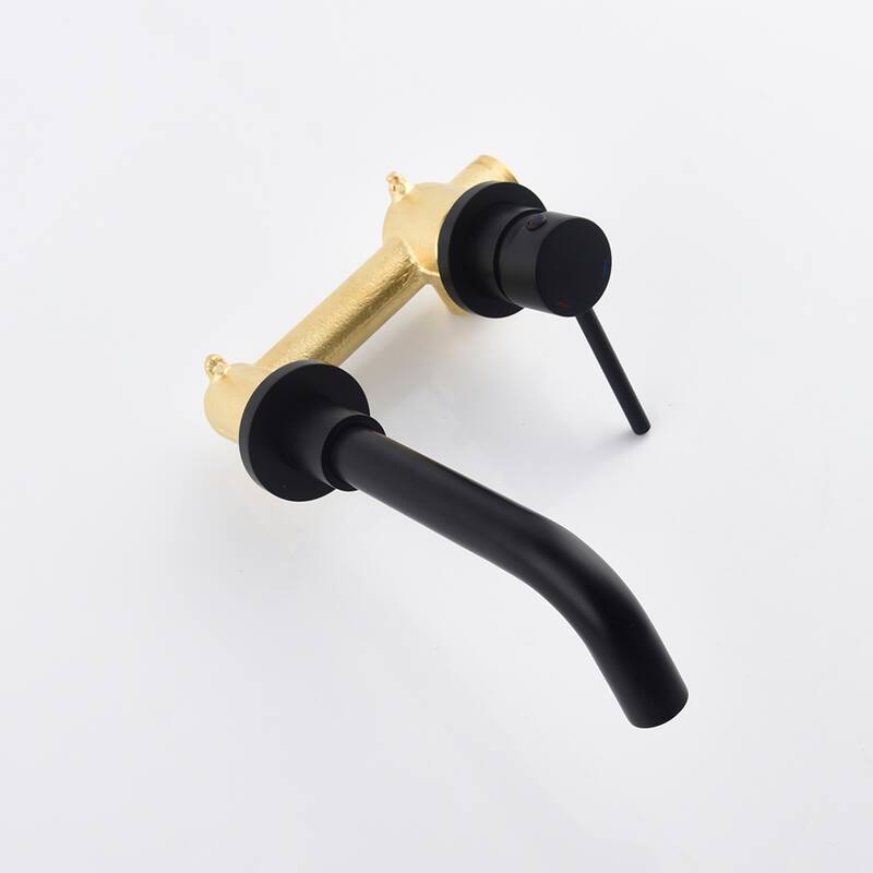 PROOX Single Handle Wall Mounted Bathroom Faucet With Drain Assembly