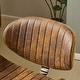 preview thumbnail 33 of 42, PU Curved Office Chair With Antique Bronze Base