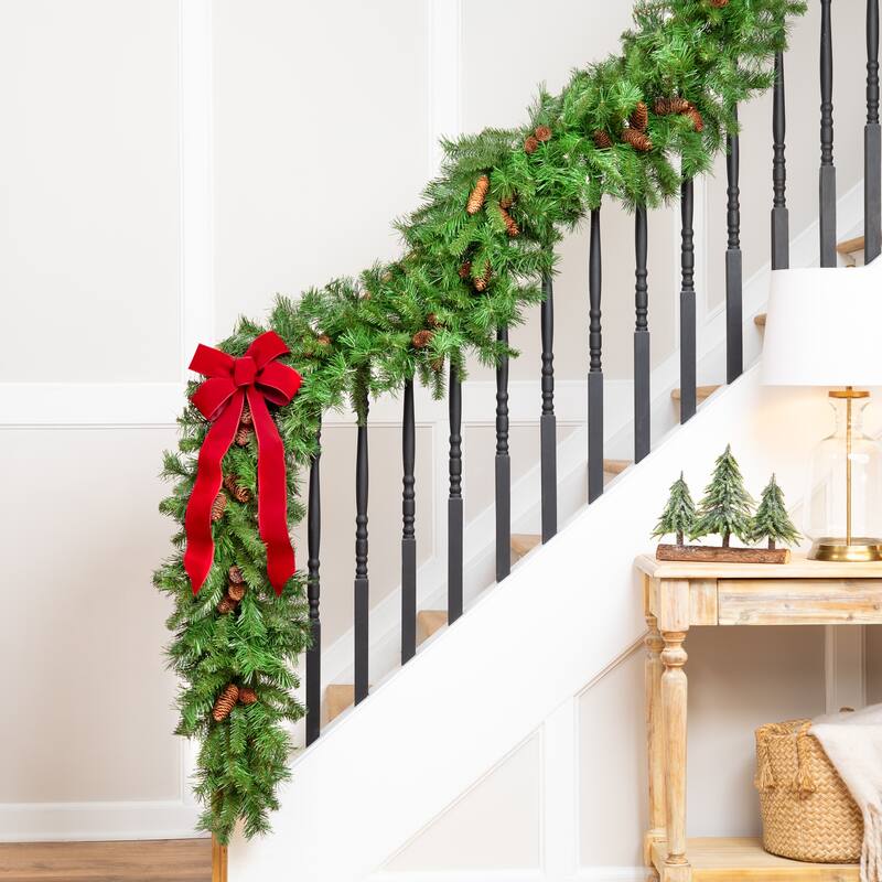 Dakota Red Pine with Pine Cones Artificial Christmas Garland - 9' x 16" - Unlit
