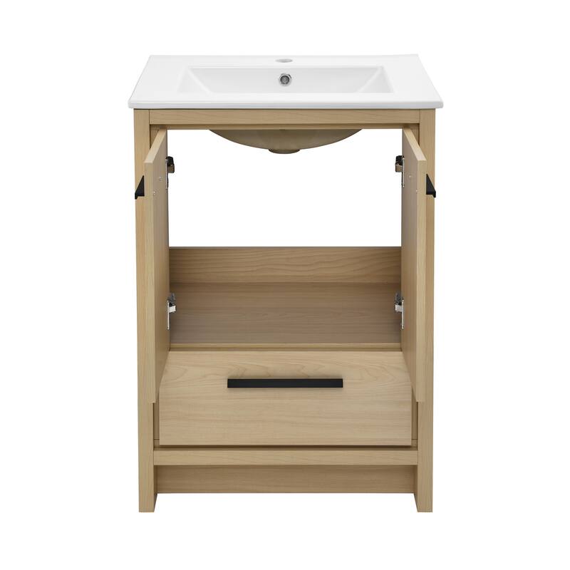 Virage 24 Freestanding, Bathroom Vanity In Natural Oak
