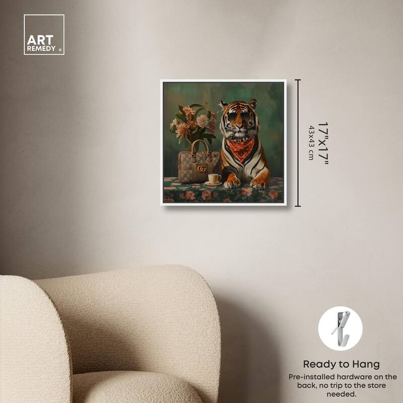 Fanciful Tiger Canvas by Art Remedy