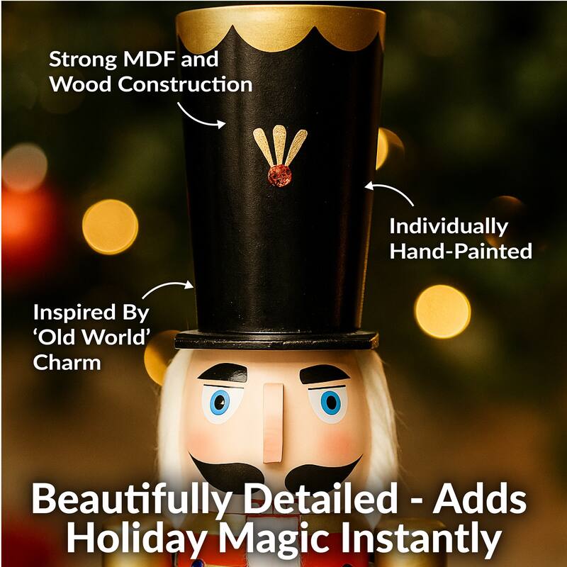 Noah the Harmonious Indoor Nutcracker Statue - 35.75-Inch