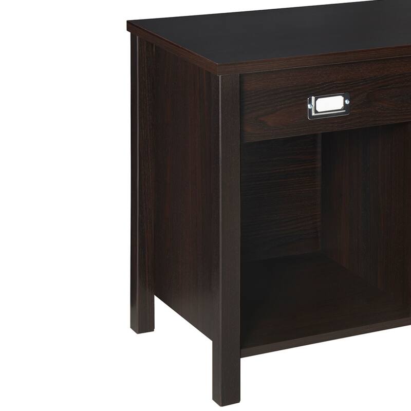 ClosetMaid Premium Cubeicals Black Walnut Laminate 3-Cube Storage Bench