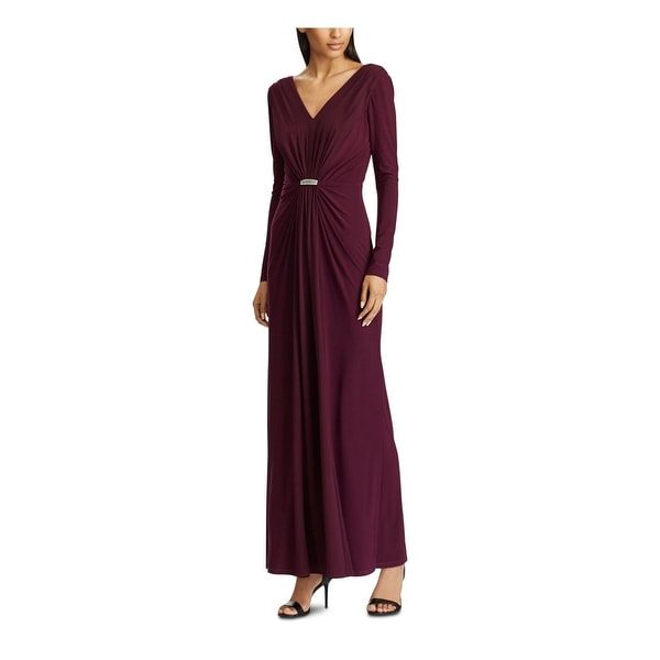 ralph lauren purple gown