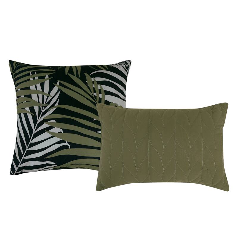 Shatex Puja 9PC COMFORTER SET Bed in a bag,Green&fresh style