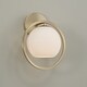 preview thumbnail 2 of 3, 9.5" W X 12" H 1-Light Circle Sconce with Soft White Glass - 9.5"W x 11.5"H x 8"E