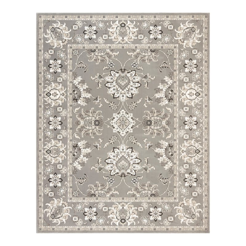 Gertmenian Majestic Moena Traditional Oriental Floral Medallion Wide Border Area Rug