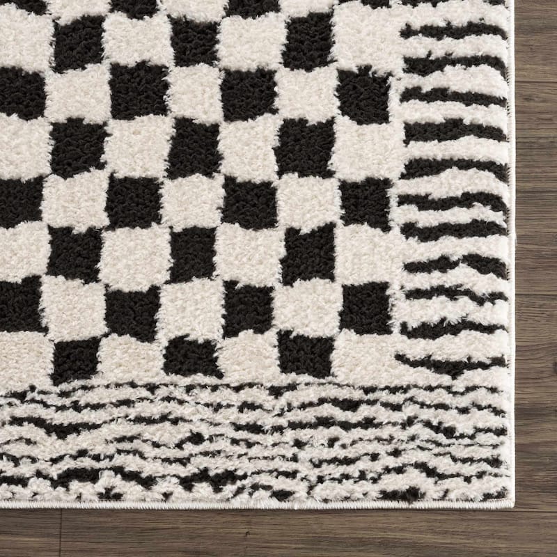 Hauteloom Leryn Hallway, Kitchen Runner Rug - High Pile - Off White - 2'8" x 7'3"