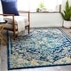 preview thumbnail 1 of 35, Livabliss Addie Boho Persian Medallion Area Rug 5'3" x 7'3" - Navy