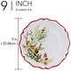preview thumbnail 3 of 1, Certified International Christmas Gatherings 9" Melamine Salad/Dessert Plates, Set of 4 - 9" Diameter