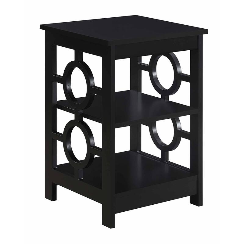 Convenience Concepts Ring End Table with Shelves
