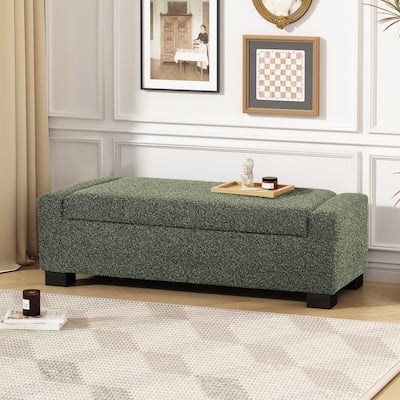Maddie Fabric Storage Ottoman Bench by Christopher Knight Home