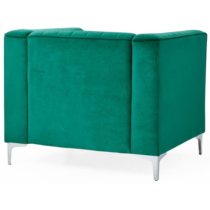 Delray Velvet/ Microsuede Chair
