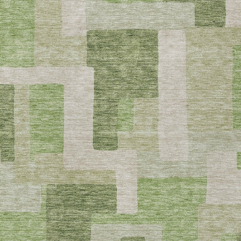 HomeRoots Geometric Transitional Rectangle Outdoor Rug