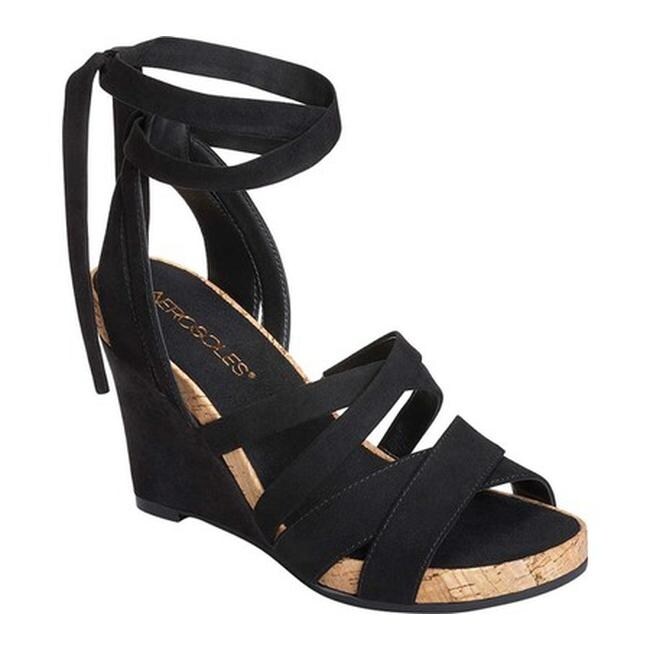 aerosoles lilac plush wedge sandals