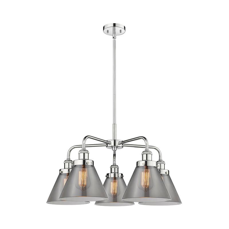 Innovations Lighting Cone - 5 Light 26" Stem Hung Chandelier