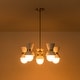 preview thumbnail 25 of 24, 5-Light Modern Linear Sputnik Ceramic Chandelier Cone Globe Ceramic Island Pendant for Dining Room