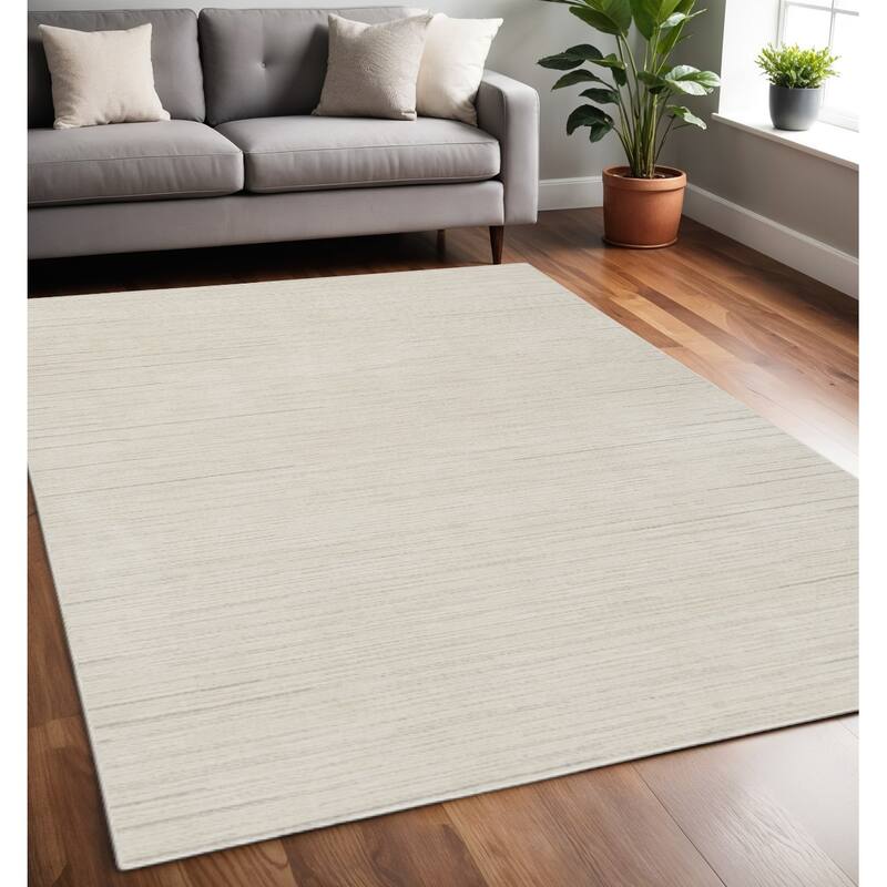 HomeRoots Abstract Scandinavian Rectangle Area Rug - 87.00 in. x 63.00 in.  x 0.59 in.