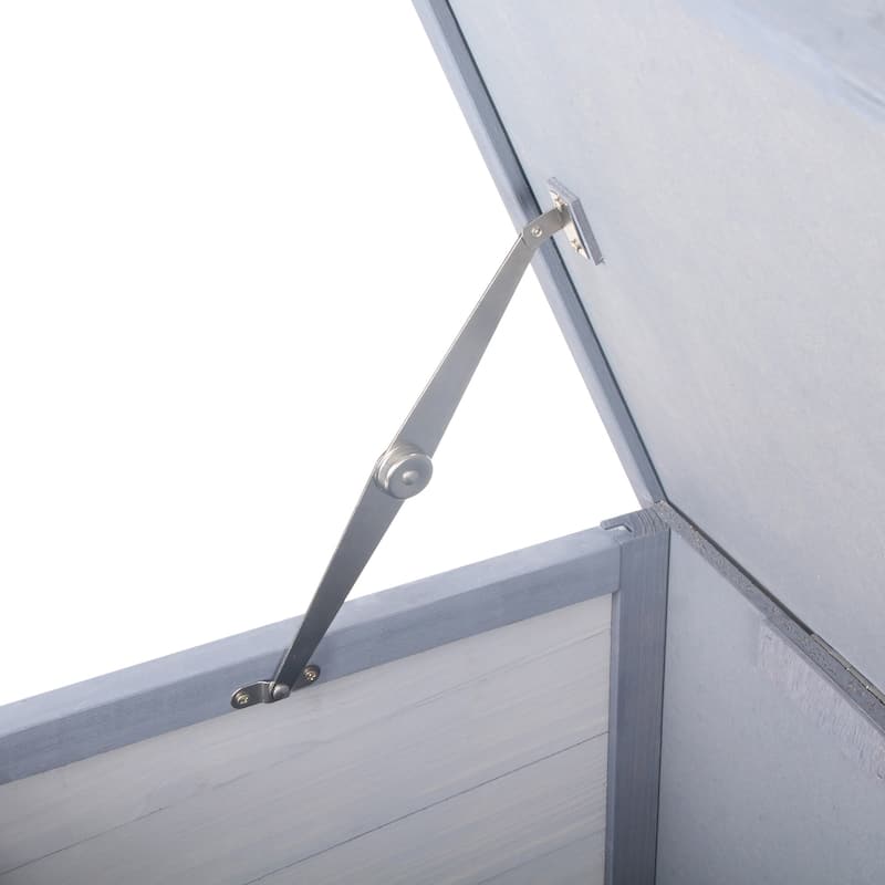 Wooden Pet House,Small Animal Cage Rabbit Hutch is designed for convenient cleaning - Gray