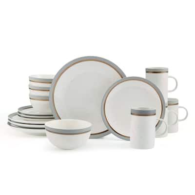 Pfaltzgraff Ezra Grey 16 Piece Dinnerware Set - 21