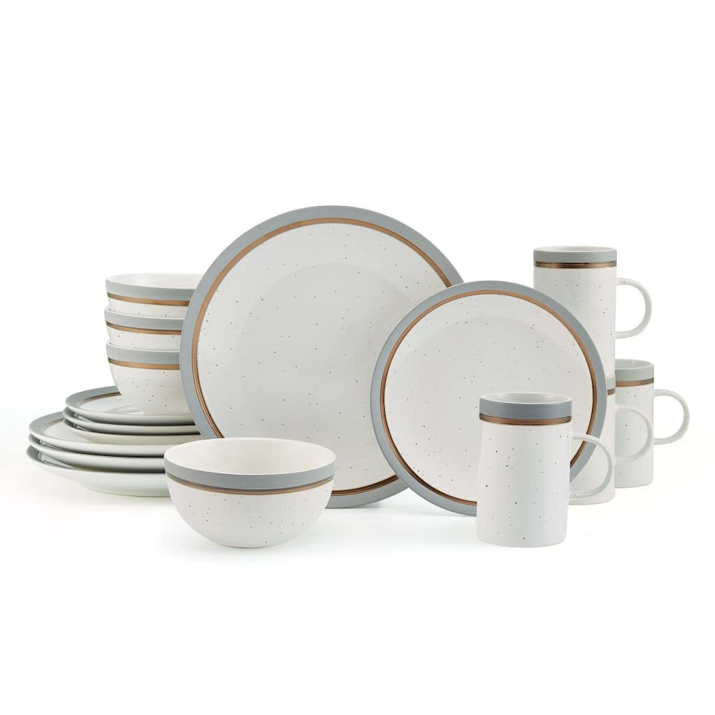 Pfaltzgraff Ezra Grey 16 Piece Dinnerware Set - 21