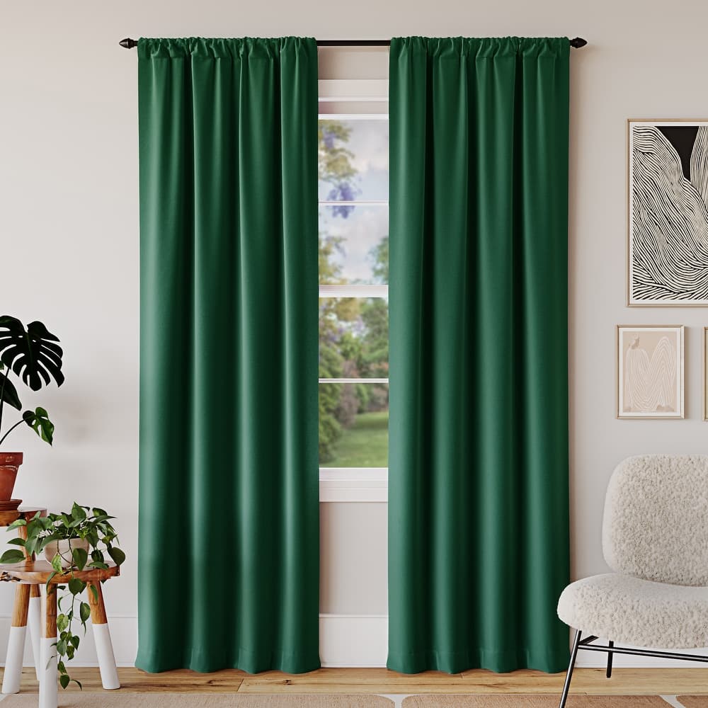 Sun Zero Rianna Theater Grade Extreme Total Blackout Rod Pocket 1-Piece Curtain Panel, Single Panel