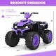 preview thumbnail 30 of 80, Costway 12V Kids 4-Wheeler ATV Quad Ride On Car w/ LED Lights Music - 42''x25.5''x29''(LxWxH)