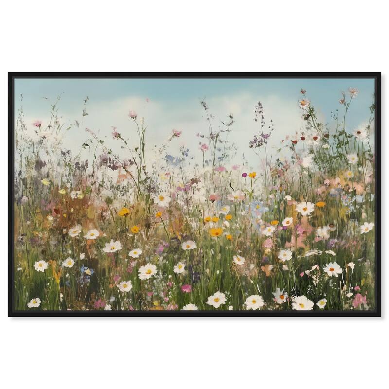 Glimmering Glade Garden III Canvas by Art Remedy - Black - 45" x 30"